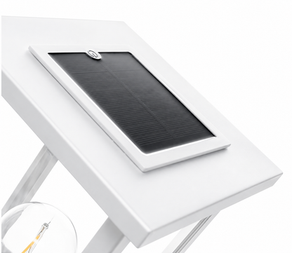 LUMIDA Garden Solar Parkleuchte Pflanzgefäß Rollen IP44 höhenverstellbar 178cm