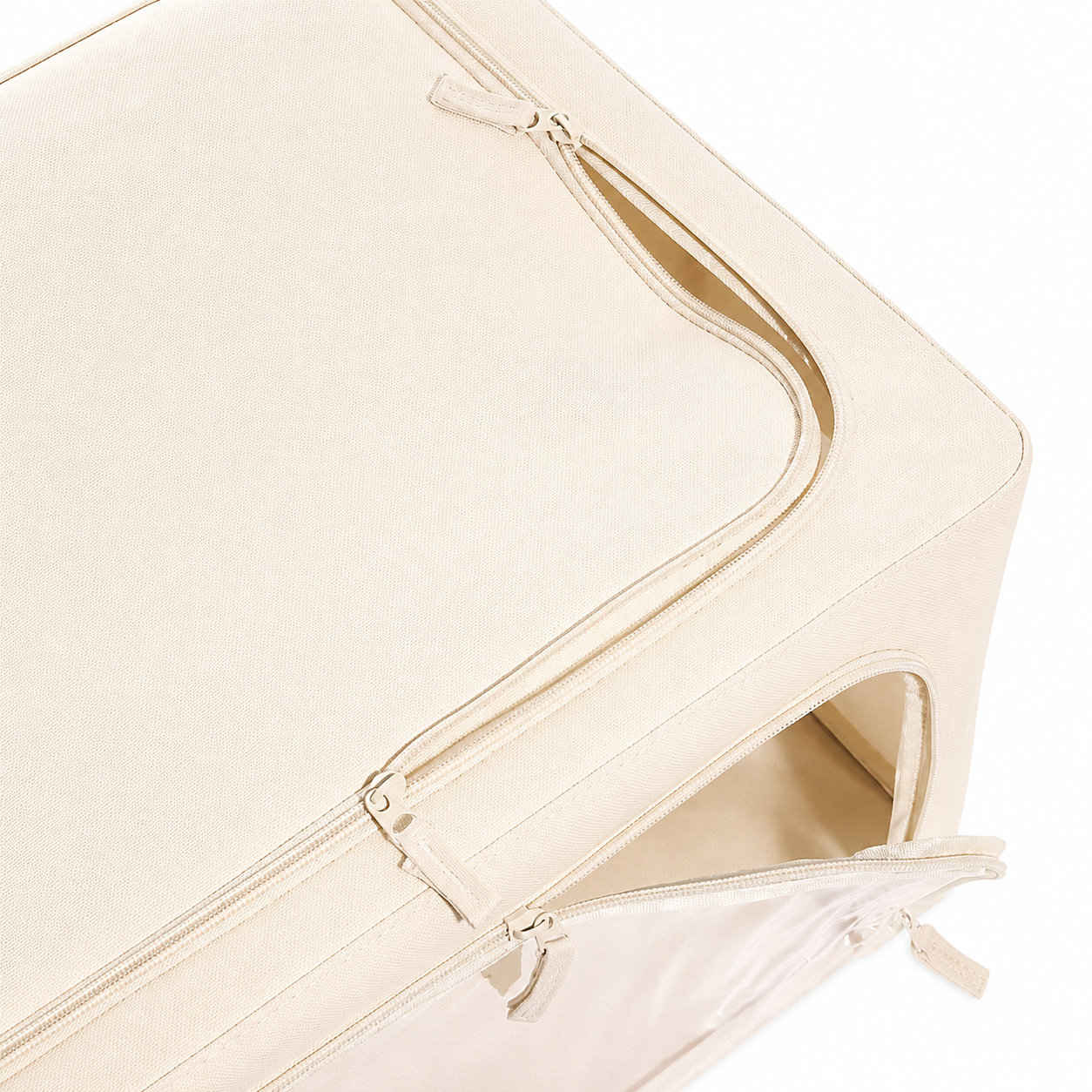 AQURAT Aufbewahrungsboxen mit XL-Sichtfenster – 4-teiliges Set, stapelbar & faltbar