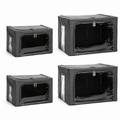 AQURAT Aufbewahrungsboxen mit XL-Sichtfenster – 4-teiliges Set, stapelbar & faltbar