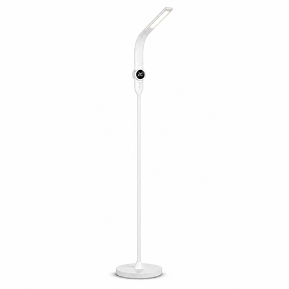 LED-Stehleuchte mit Uhr-Display 3 Lichtfarben stufenlos dimmbar inkl. Fernbedienung