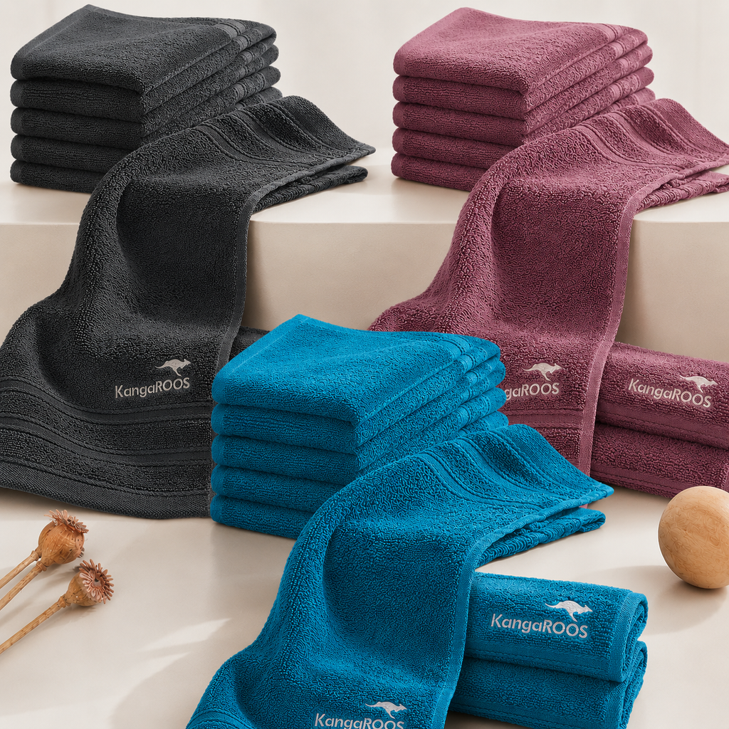 4er Set Gästehandtuch 30 x 50 cm KangaROOS