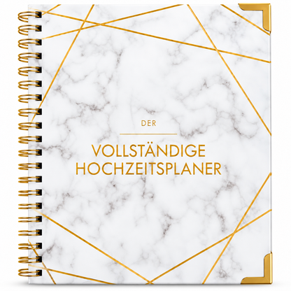 Hochzeitsplaner Buch B4 Wedding Planner Hochzeit Organizer Marmor Gold Deutsch