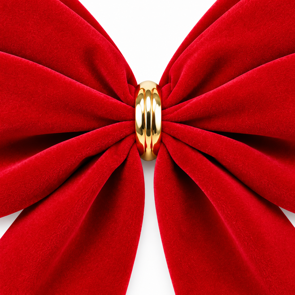HEITMANN DECO 2er Set Außenschleife Rot Samt Dekoschleife Weihnachtsdeko