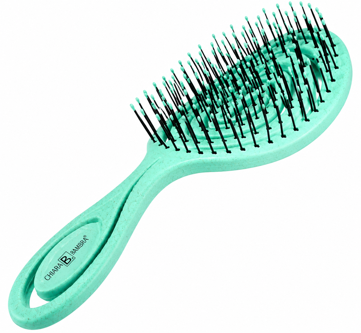 CHIARA AMBRA Haarbürste Türkis Entwirrbürste Detangler Massagebürste Styling