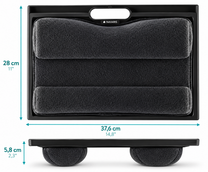 Navaris Laptoptisch Laptopunterlage Bett Couch 8 Stufen Laptopkissen Weiß