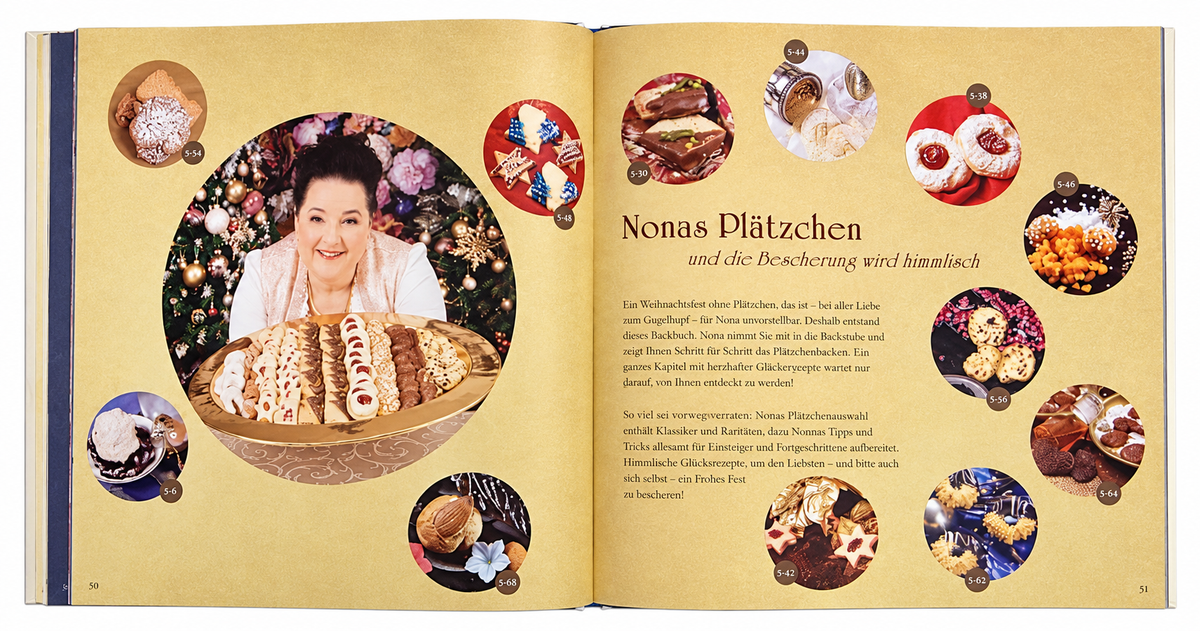 Nonas Weihnachtsbäckerei Backbuch Band 4 Gugelhupf Plätzchen Stollen Lebkuchen Nona