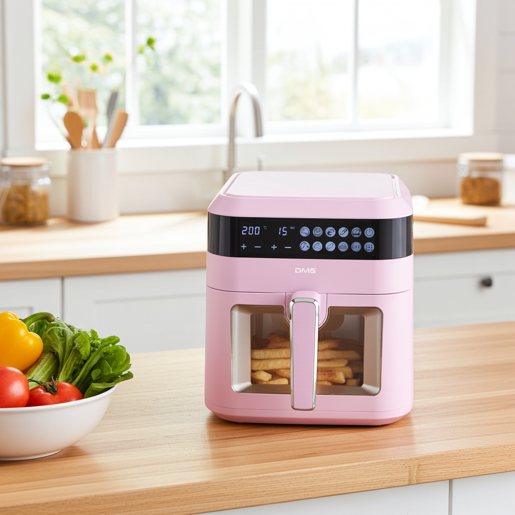 DMS® 7L Heißluftfritteuse Fritteuse Heißluft Airfryer Digitale Edelstahl XXL