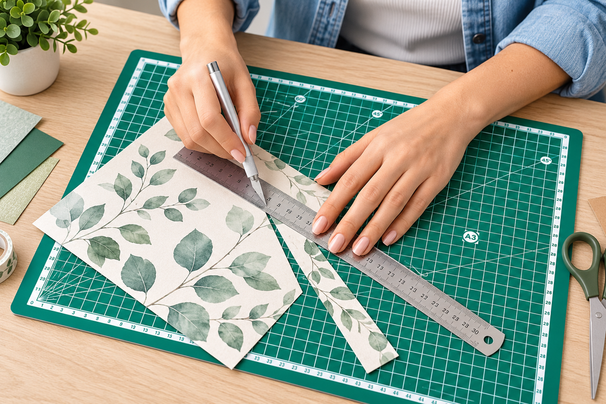 PRETEX Schneidematte A3 Selbstheilend Grün Schneidunterlage Bastelmatte