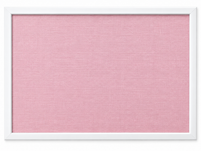 Navaris Memoboard Pinnwand 58x43 cm Leinen Stoff Pinnwand Weiß Rosa inkl. Pins