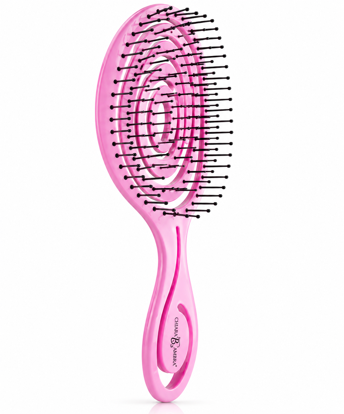 CHIARA AMBRA Haarbürste Rosa Entwirrbürste Detangler Massagebürste Styling