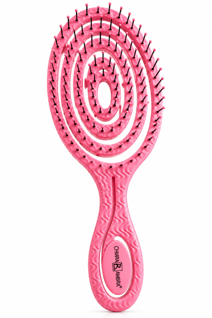 CHIARA AMBRA Haarbürste Rosa Entwirrbürste Detangler Massagebürste Styling