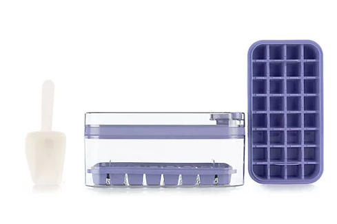 COOK´S ESSENTIALS Eiswürfelform inkl. Löffel & 2 Eiswürfelbehälter