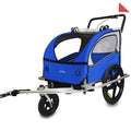 DMS® Fahrradanhänger 2in1 Kinderanhänger Fahrrad Anhänger Jogger Radanhänger