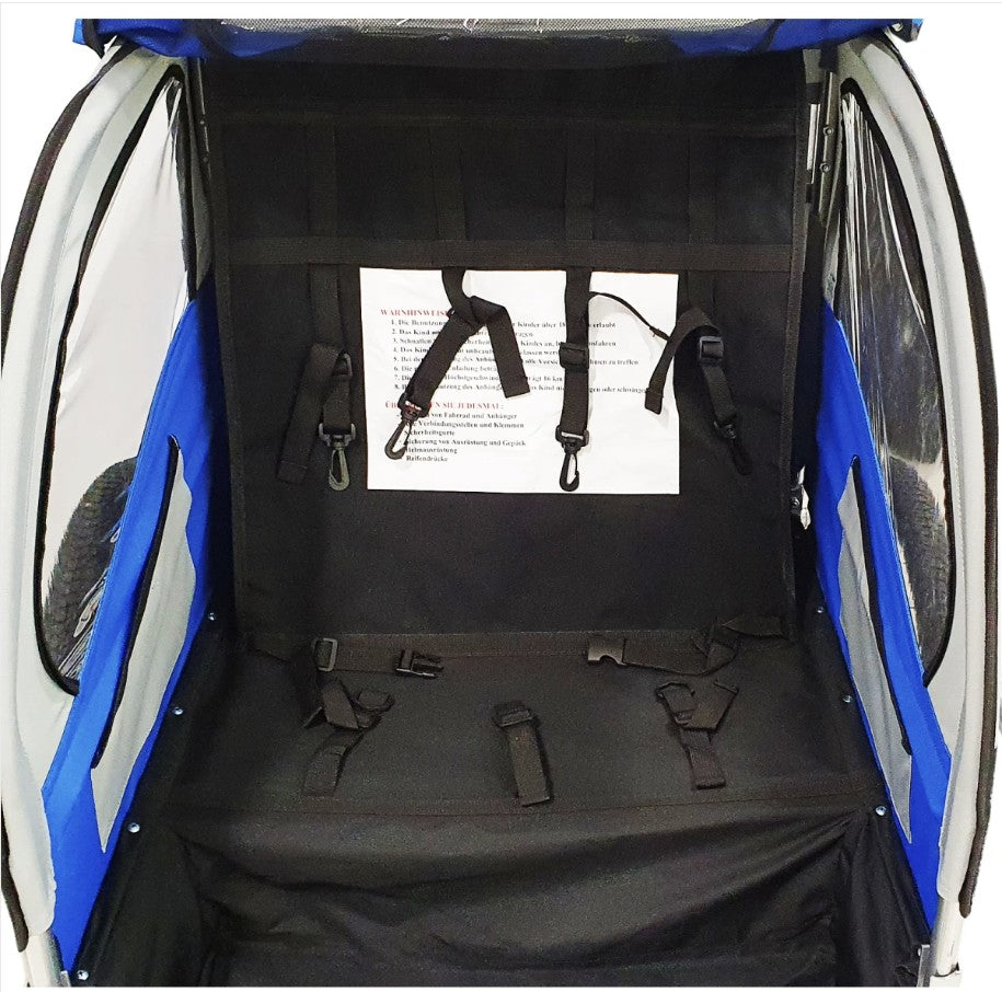 DMS® Fahrradanhänger 2in1 Kinderanhänger Fahrrad Anhänger Jogger Radanhänger