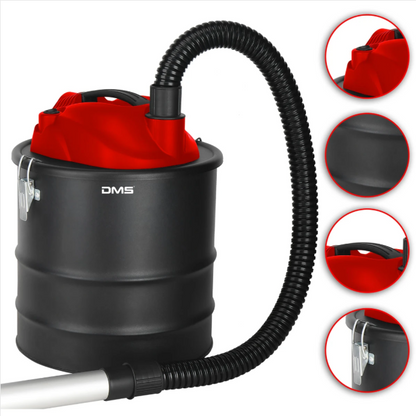 DMS® Aschesauger Kaminsauger 20L Rußsauger HEPA Filter 1200W Ofen Grill Kamin