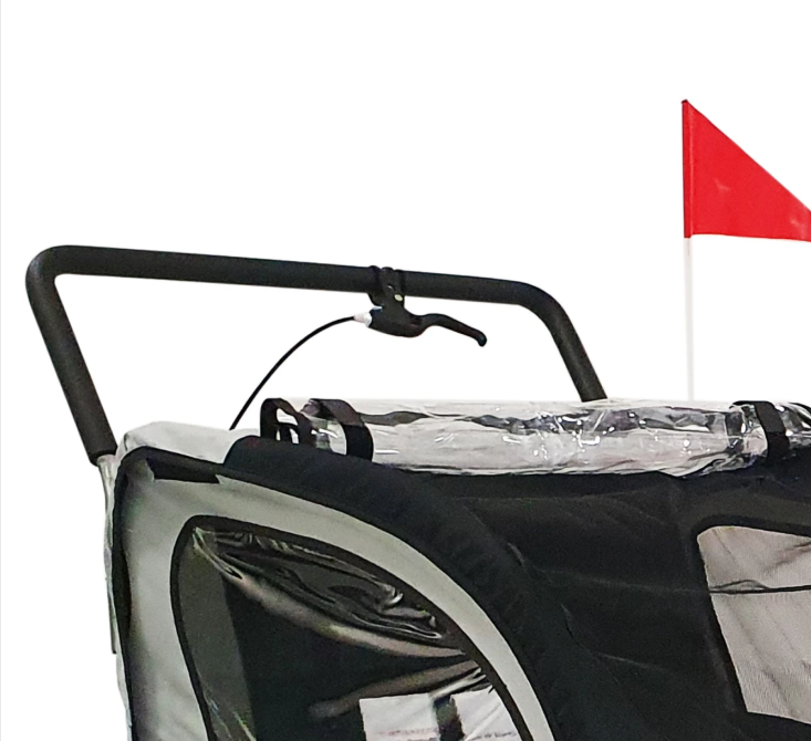 DMS® Fahrradanhänger 2in1 Kinderanhänger Fahrrad Anhänger Jogger Radanhänger