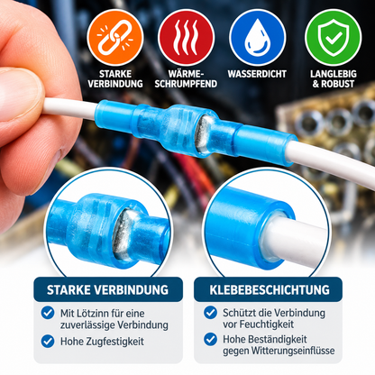 Wirefy Kabelschuhe 250-tlg Flachstecker Schrumpfverbinder 0,5-6 mm² KFZ