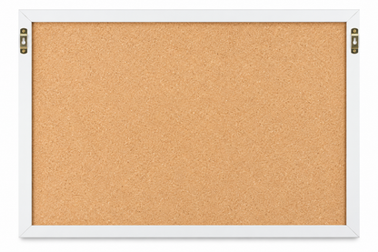 Navaris Memoboard Pinnwand 58x43 cm Leinen Stoff Pinnwand Weiß Rosa inkl. Pins