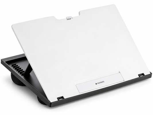 Navaris Laptoptisch Laptopunterlage Bett Couch 8 Stufen Laptopkissen Weiß