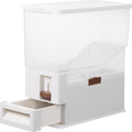Navaris Futterbehälter für Haustiere - 14L Hundefutter Box - Futtertonne für Hund und Katze - transparente Futterbox mit Dosierkelle -