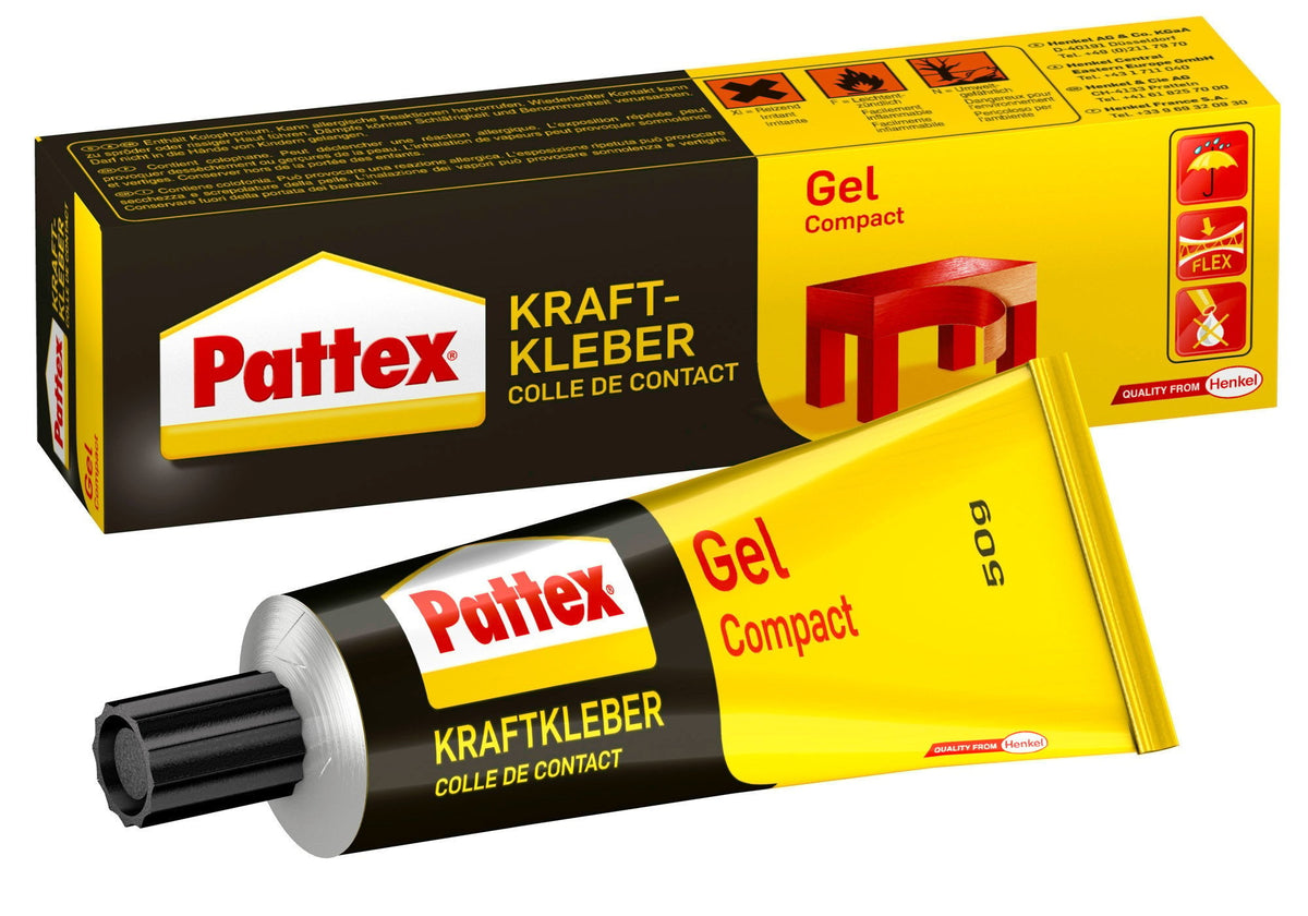 Pattex Kraftkleber Compact, Kontaktkleber, Gel, Tube, 50g