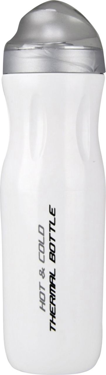 FISCHER Thermo Trinkflasche 500ml Weiß Isoliert Fahrrad Sportflasche 86052