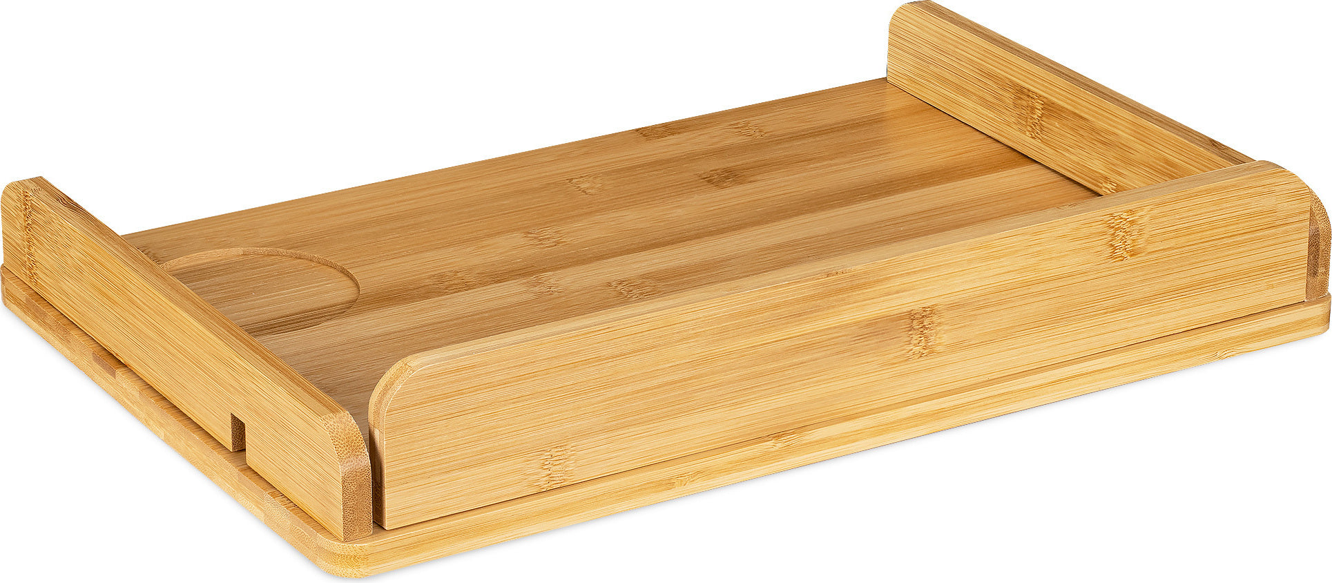 Navaris Nachttisch Bambus zum Einhängen - mit Getränkehalter  - Hochbett Klemm Regal Bett Ablage - hängender Organizer Hängeregal - anklemmbar