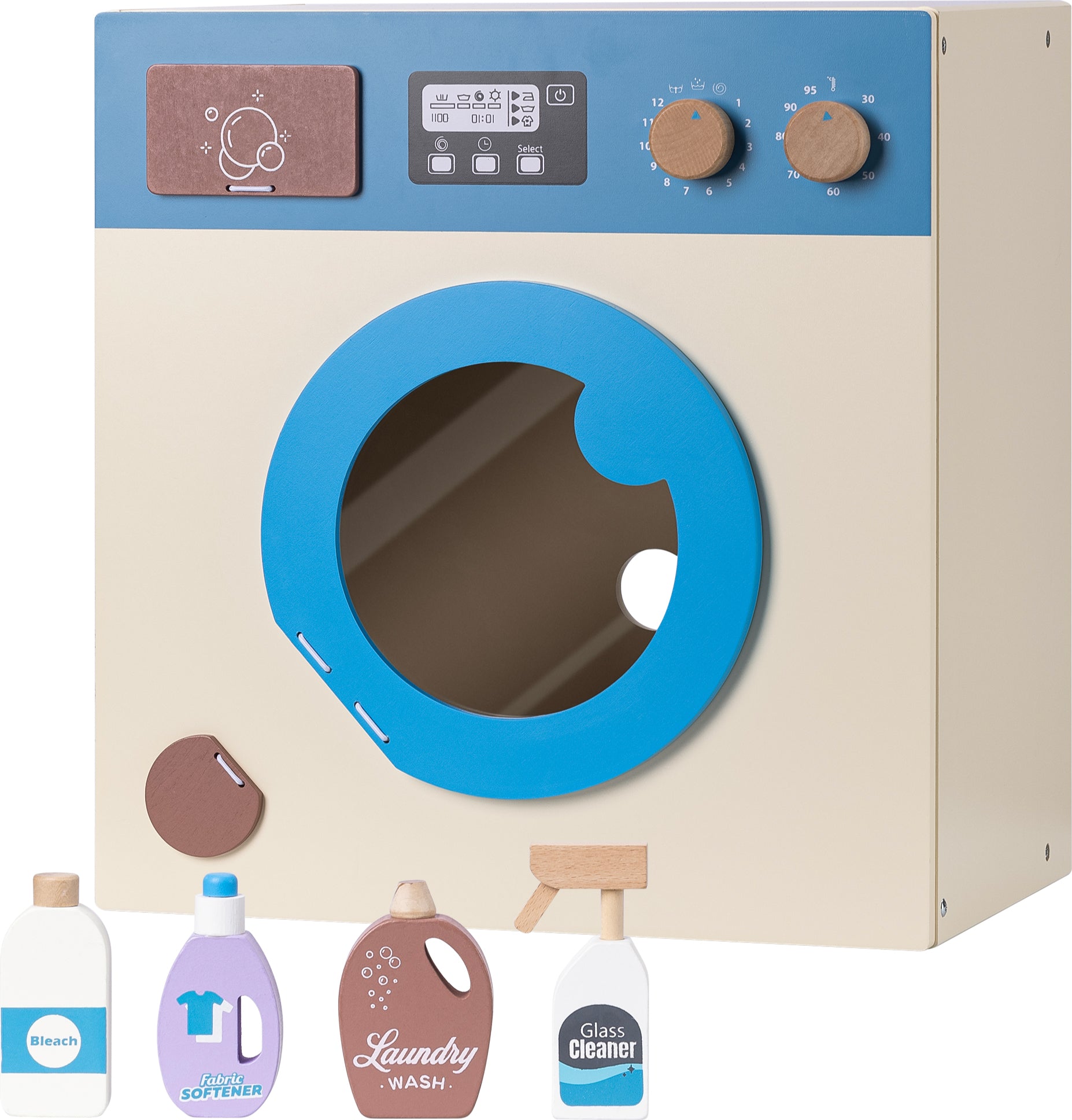 Navaris Spielzeugwaschmaschine - Kinderwaschmaschine - Montessori Spielzeug Waschmaschine - Kinder Waschmaschine - Spiel Waschmaschine für Kinder -