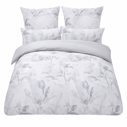 JERYMOOD Wendebettwäsche 8tlg. Extra Soft Mikrofaser Jersey Blumen Grafik Doppelbett