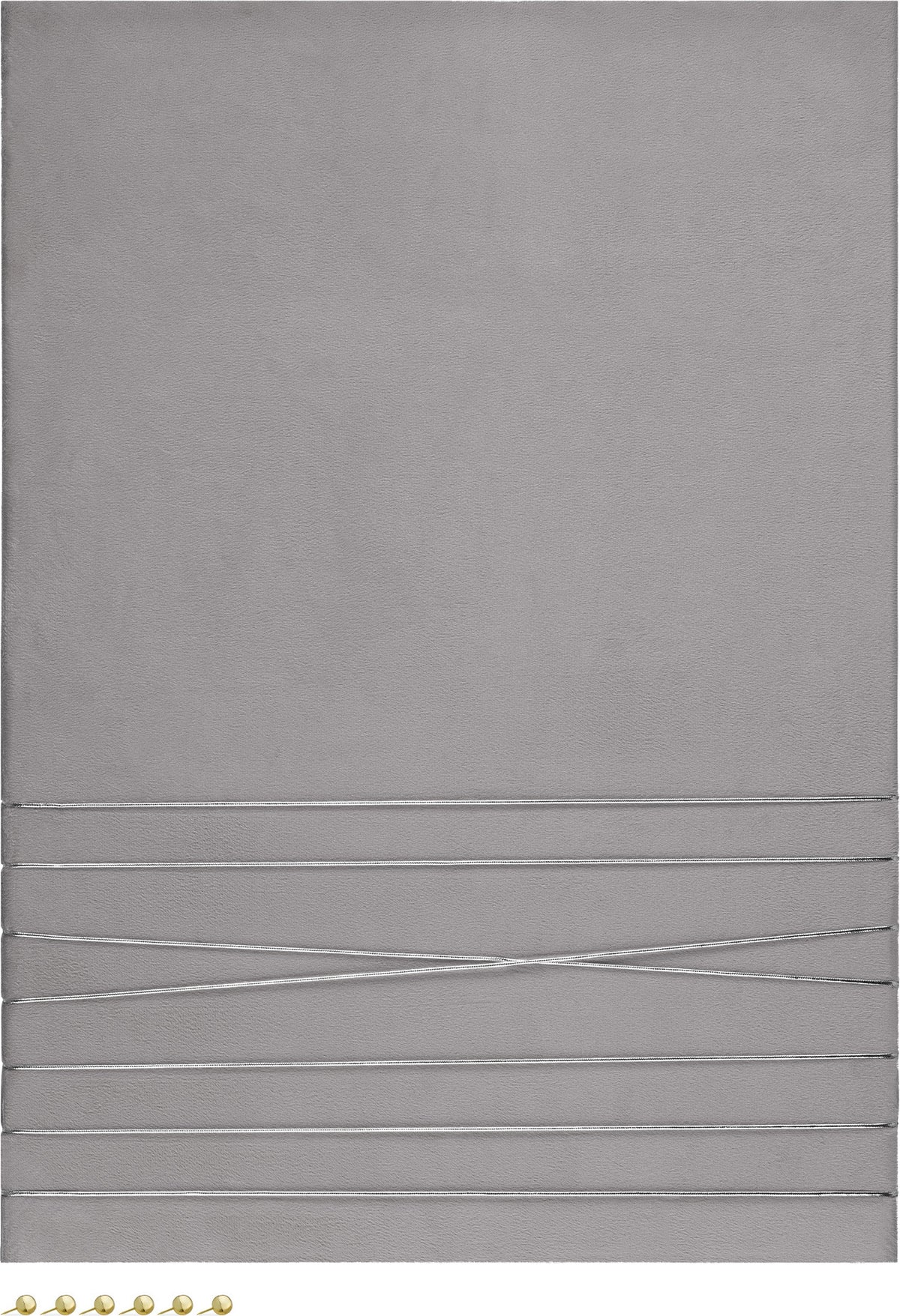 Navaris Pinnwand 70x50 cm Grau Samt Fotowand Memoboard Bilderwand mit Pins